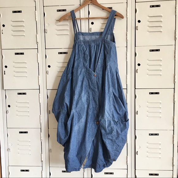 Artka asymmetric avant garde blue denim dress Med - Picture 6 of 16